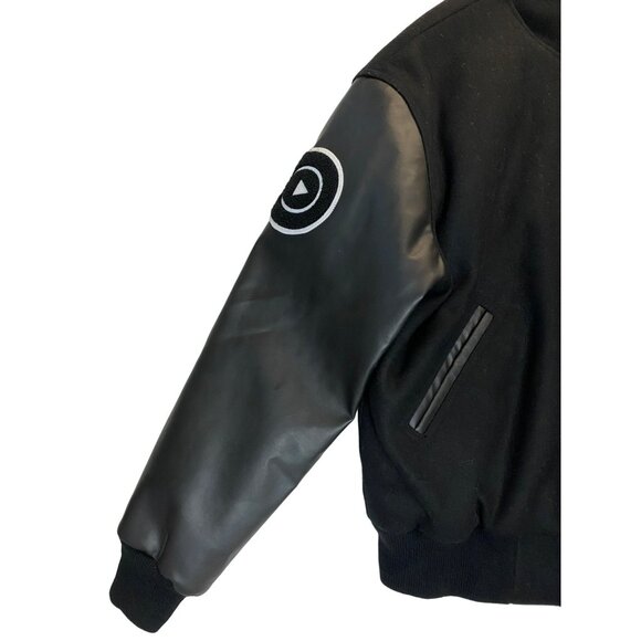 Varsity Base Jacket YouTube Lift Black Voices RARE Influencer Gift Mens Medium - Picture 6 of 13
